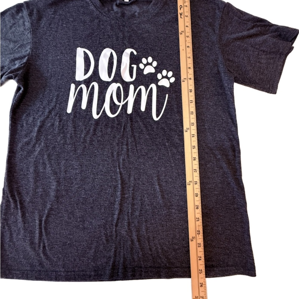 Dog Mom T-Shirt - Gray, Medium - Picture 3 of 6